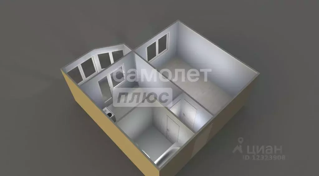 1-к кв. Московская область, Подольск Юбилейная ул., 23а (33.9 м) - Фото 2