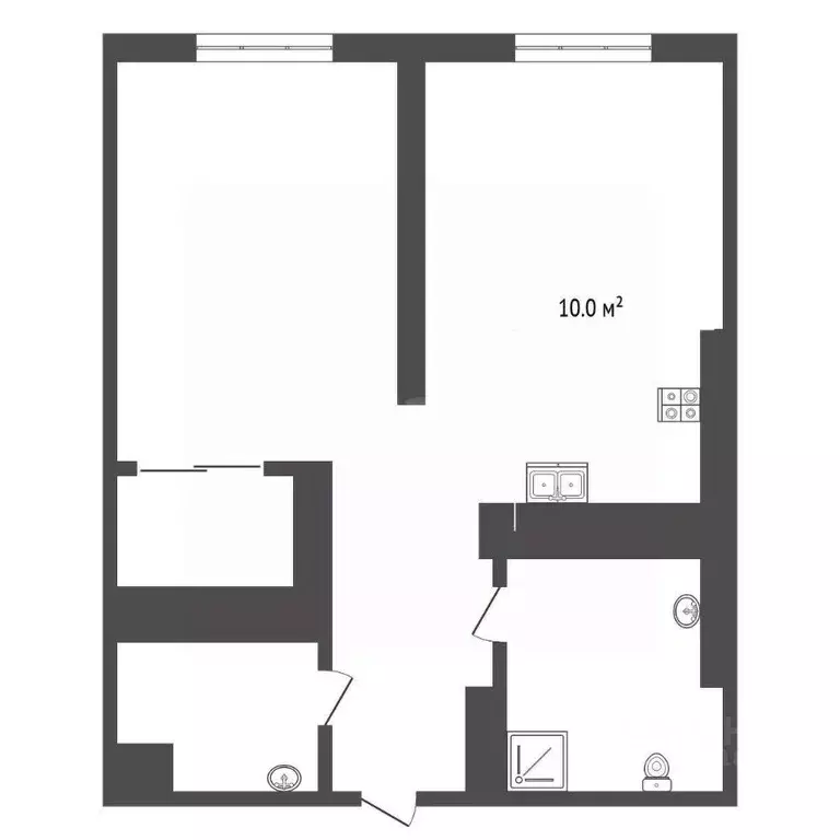 1-к кв. Ростовская область, Ростов-на-Дону просп. Шолохова, 211/2 ... - Фото 1