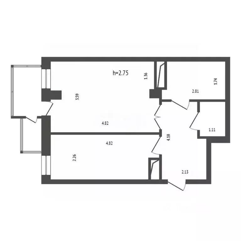 1-к кв. Красноярский край, Красноярск ул. Дмитрия Мартынова, 32 (41.5 ... - Фото 1