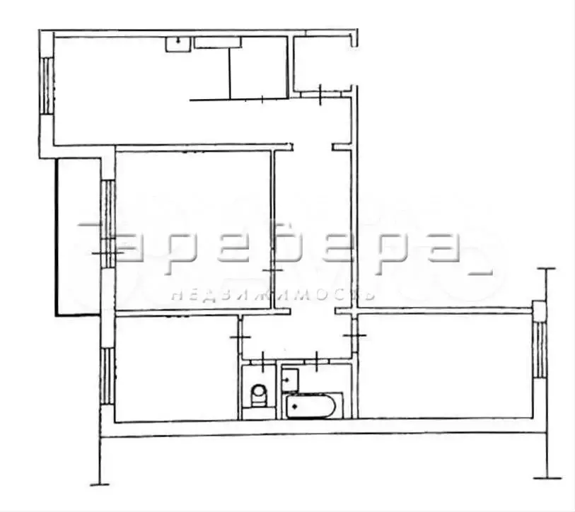 3-к. квартира, 71 м, 4/9 эт. - Фото 0