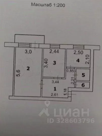 2-к кв. Белгородская область, Губкин ул. Фрунзе, 2Б (41.2 м) - Фото 2