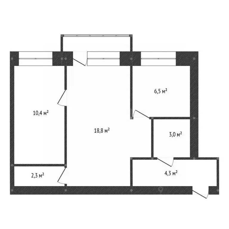 2-к кв. Башкортостан, Уфа Шкаповский пер., 1 (46.1 м) - Фото 2