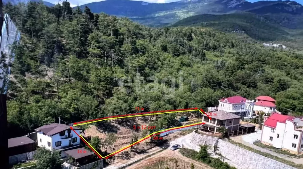 Участок в Крым, Ялта муниципальный округ, Массандра пгт ш. ... - Фото 2