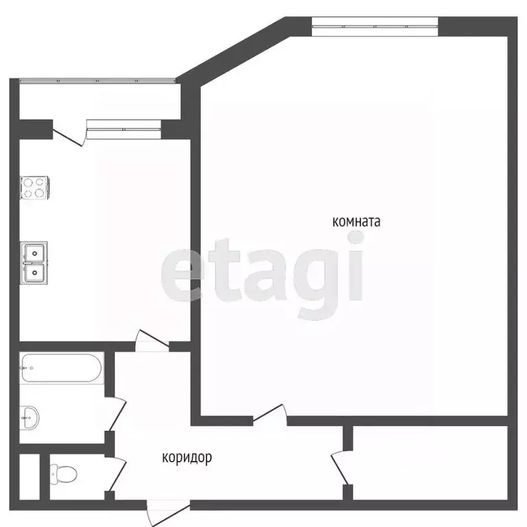 1-к кв. Тверская область, Тверь Оснабрюкская ул., 29 (52.0 м) - Фото 2