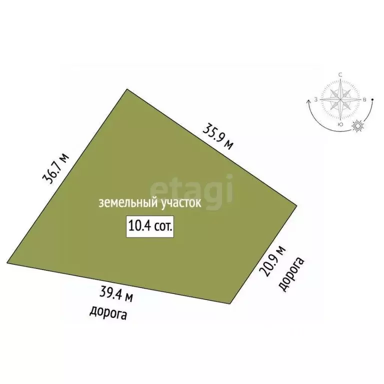 Участок в Костромская область, Кострома Соколиное Гнездо кп, 1 (10.4 ... - Фото 2