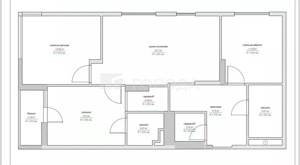 4-к кв. Алтайский край, Барнаул Песчаная ул., 171к1 (87.0 м) - Фото 1