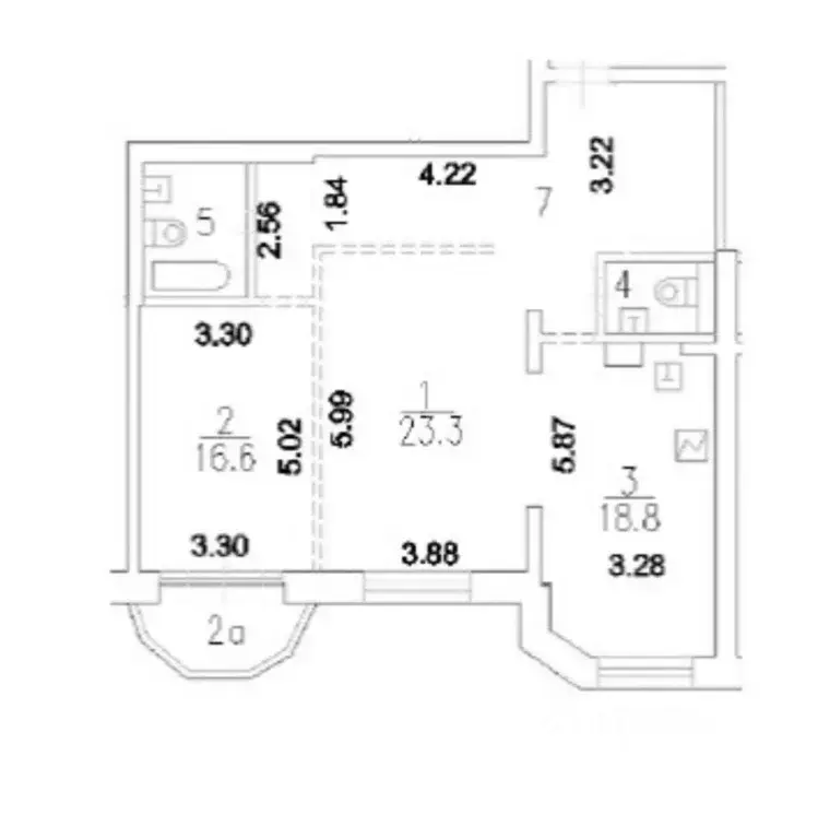 2-к кв. Москва Крылатская ул., 45К2 (90.0 м) - Фото 2