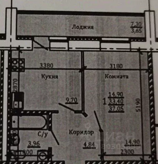 1-к кв. Коми, Сыктывкар Октябрьский просп., 220 (40.0 м) - Фото 1
