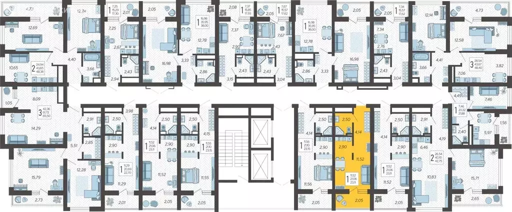 Квартира-студия: Сочи, микрорайон Бытха, Ясногорская улица, 16/2 к12 ... - Фото 2