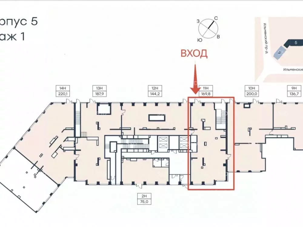 Торговая площадь в Москва Ильменский проезд, 8 (170 м) - Фото 2
