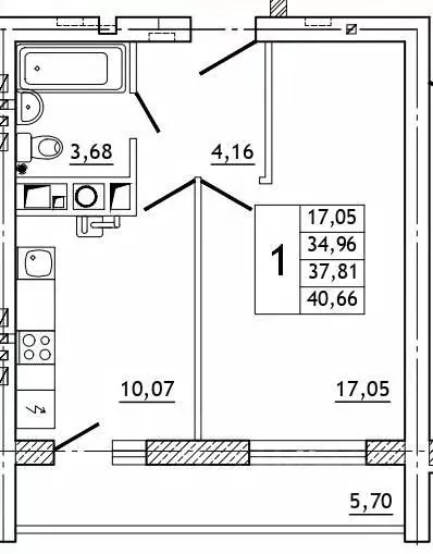1-к кв. Смоленская область, Смоленский муниципальный округ, д. ... - Фото 0