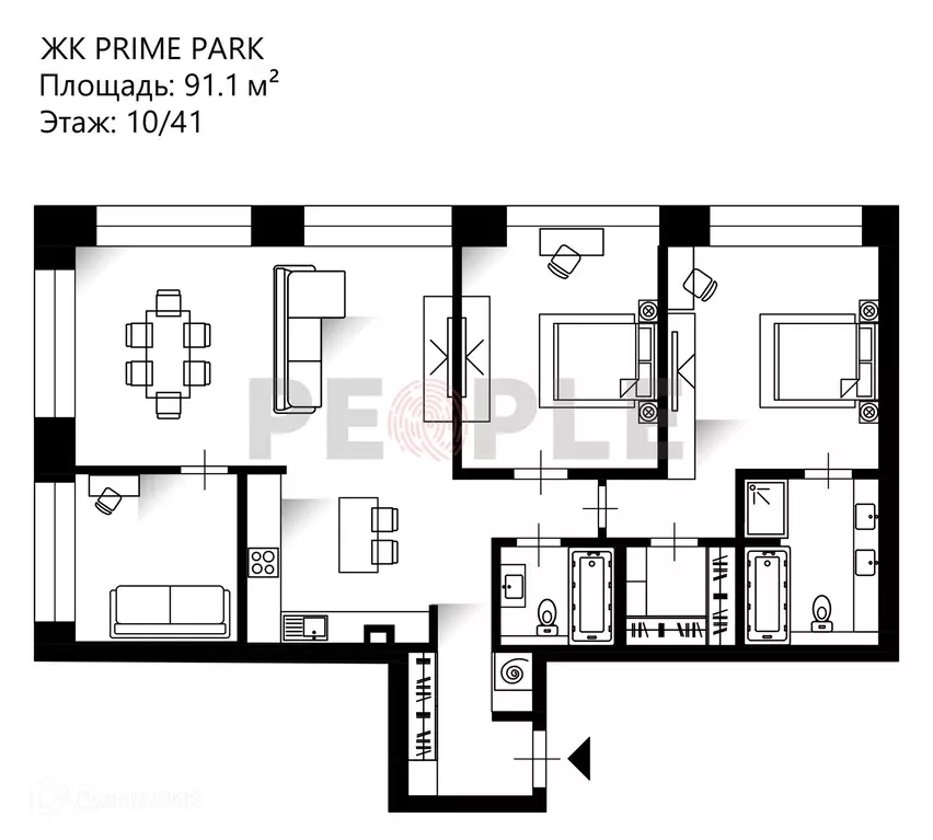 Продаётся 4-к квартира, 91.1 м - Фото 1