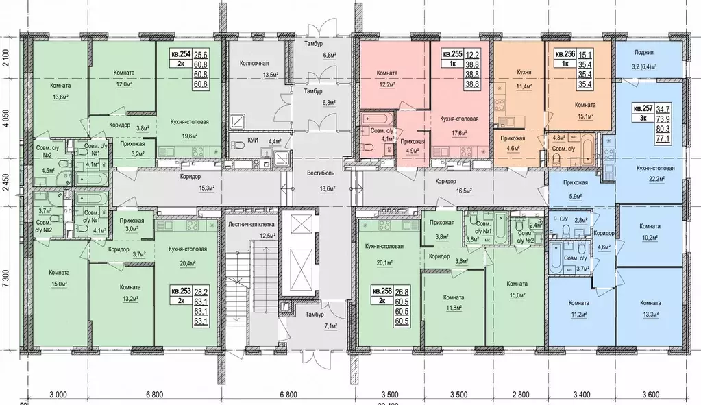 2-к кв. Удмуртия, Ижевск Союзная ул., 8Б (60.1 м) - Фото 2