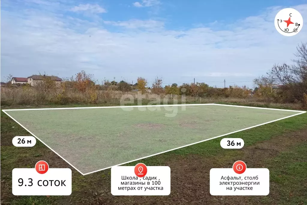 Участок в Краснодарский край, Темрюк Черноморская ул. (9.3 сот.) - Фото 1