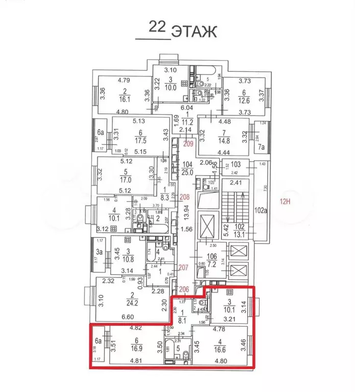 Аукцион: 2-к. квартира, 57,6 м, 22/22 эт. - Фото 0