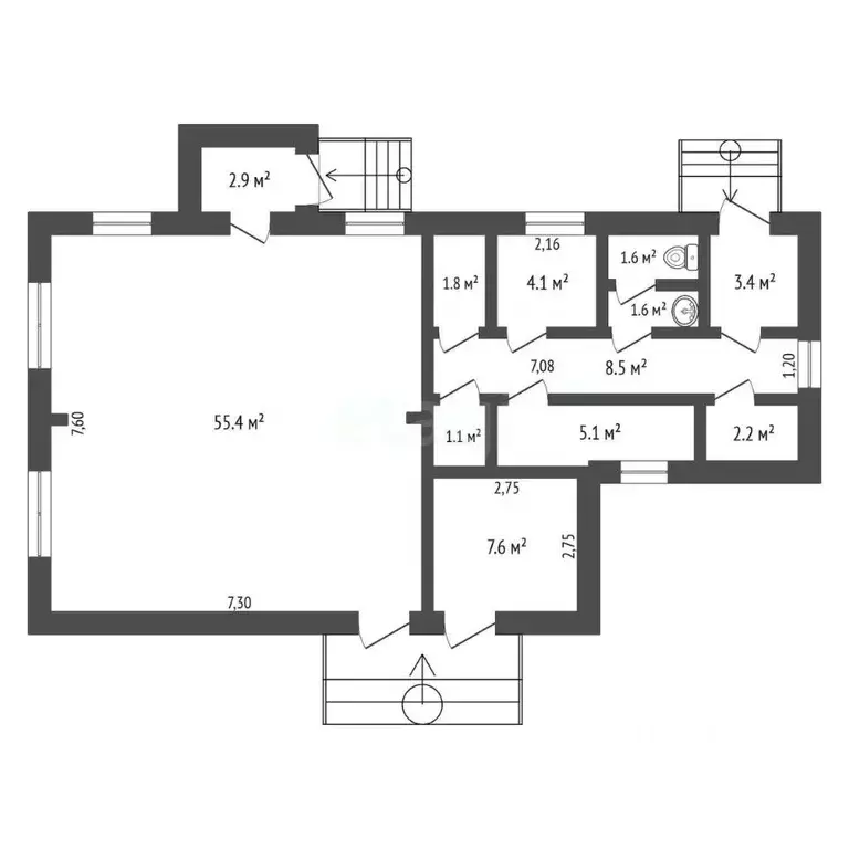 Торговая площадь в Амурская область, Сковородино Советская ул., 14 (92 ... - Фото 2