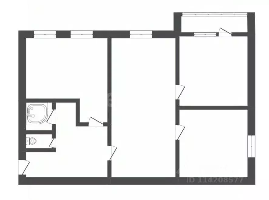 3-к кв. Воронежская область, Борисоглебск Северный мкр, 32А (64.6 м) - Фото 2