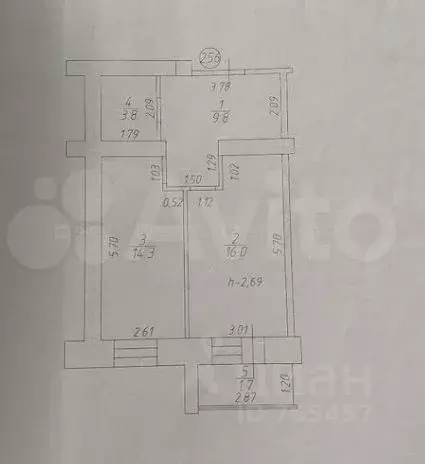 1-к кв. Татарстан, Казань ул. Академика Завойского, 17 (45.6 м) - Фото 1