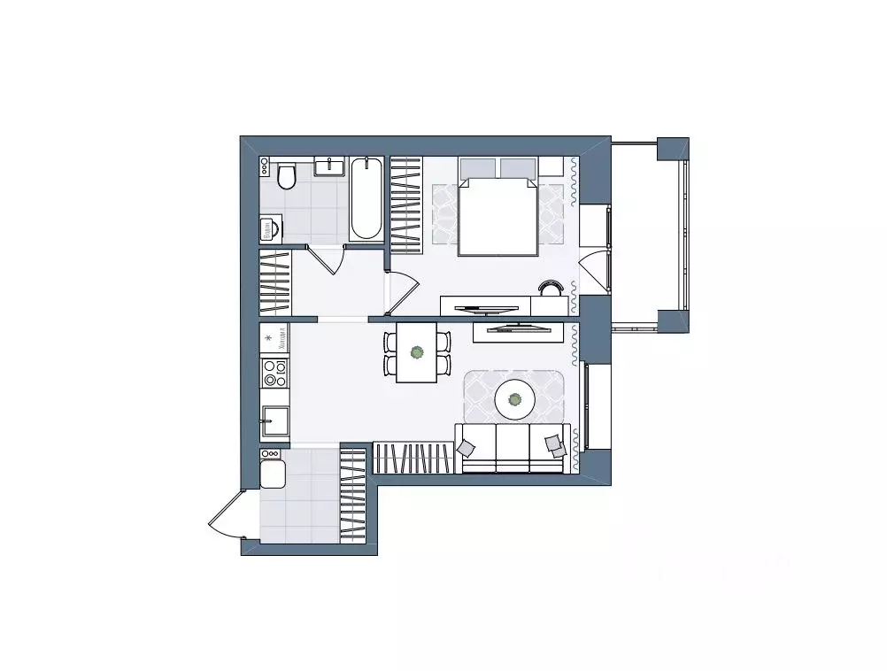 2-к кв. Кировская область, Киров городской округ, пос. Чистые Пруды ... - Фото 1