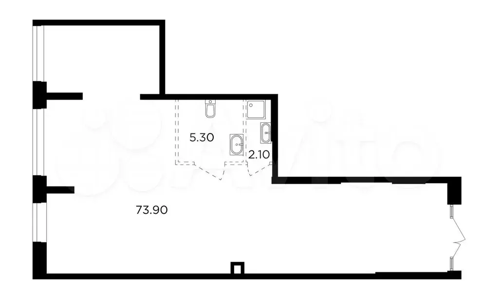 продам помещение свободного назначения, 81.3 м - Фото 0