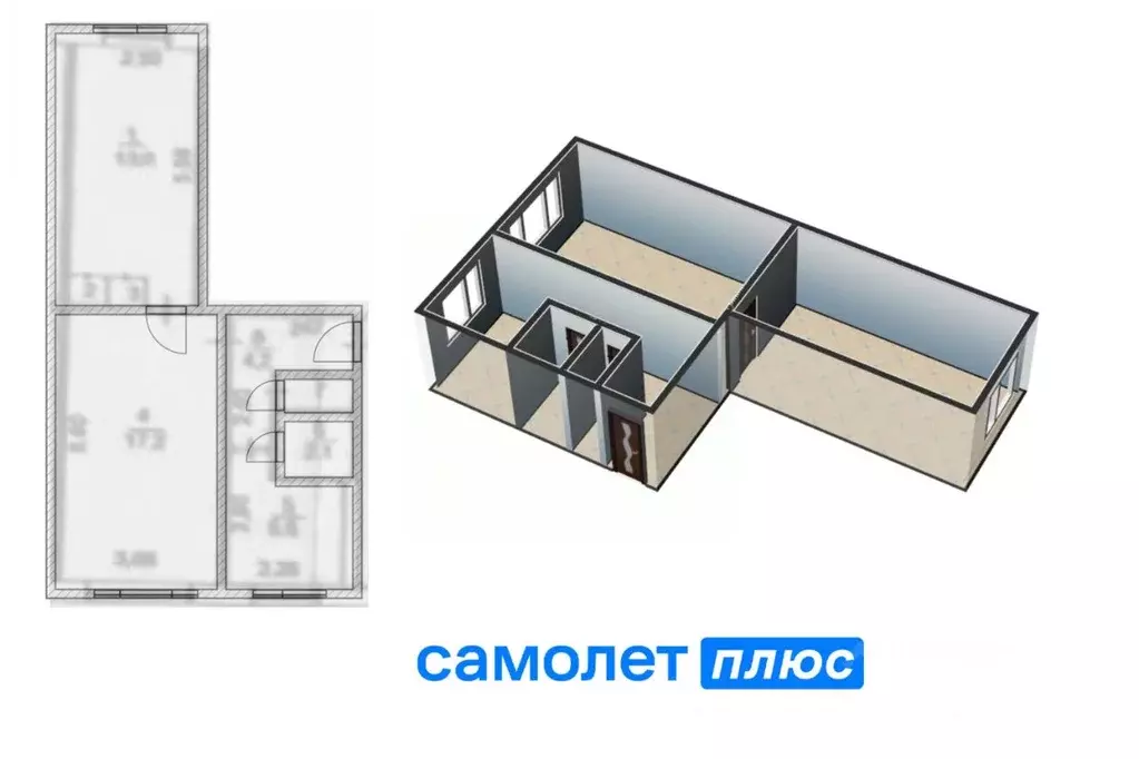 2-к кв. Кемеровская область, Кемерово ул. Муромцева, 13 (44.0 м) - Фото 1