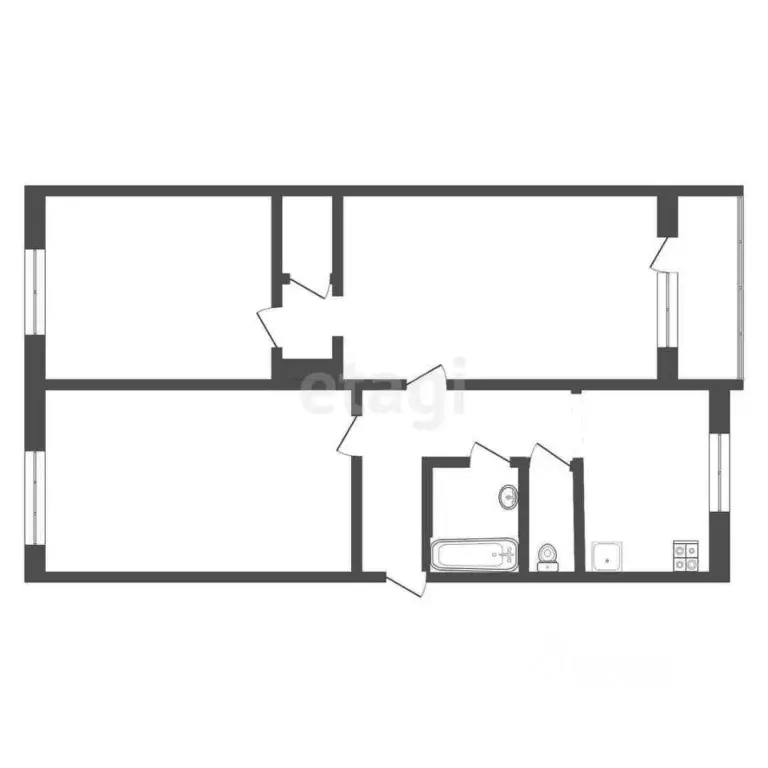 3-к кв. Московская область, Коломна ул. Астахова, 19 (61.9 м) - Фото 1