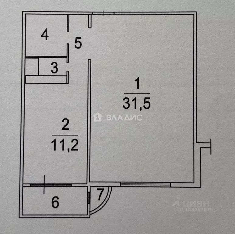 Квартира, 1 комната, 52 м - Фото 1