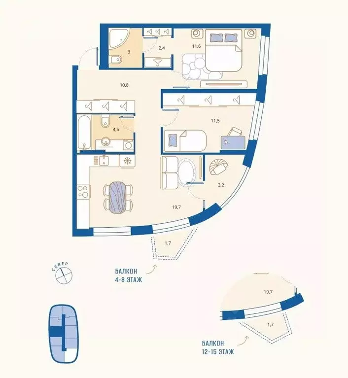 2-к кв. Пензенская область, Пенза Арбеково жилрайон, Дальнее Арбеково ... - Фото 0