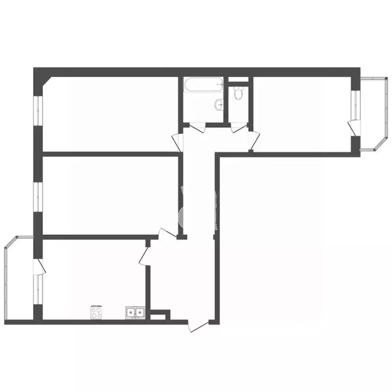 3-к кв. Тюменская область, Тюмень ул. Николая Семенова, 27к3 (90.1 м) - Фото 1