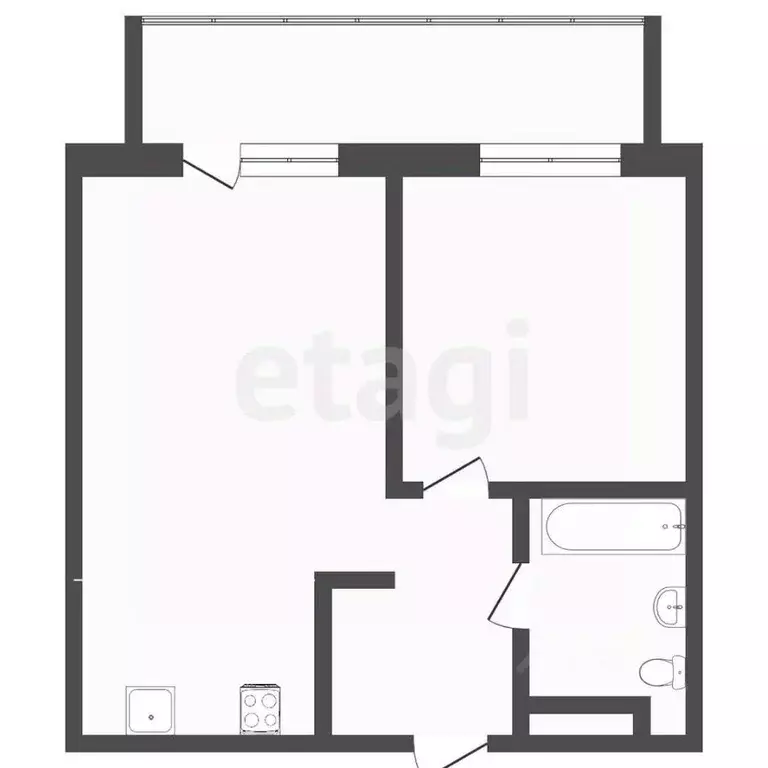 1-к кв. Тюменская область, Тюмень ул. Вадима Бованенко, 3 (35.7 м) - Фото 2