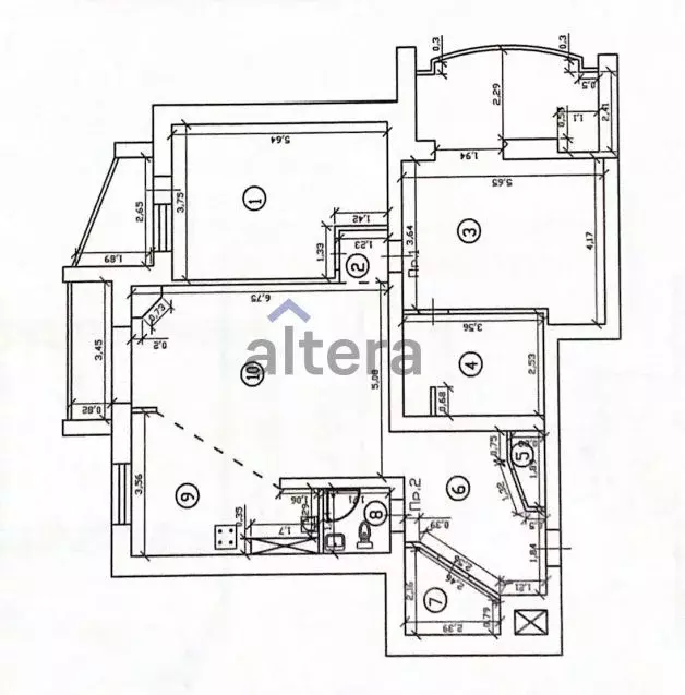 3-к кв. Татарстан, Казань просп. Победы, 35А (121.0 м) - Фото 2