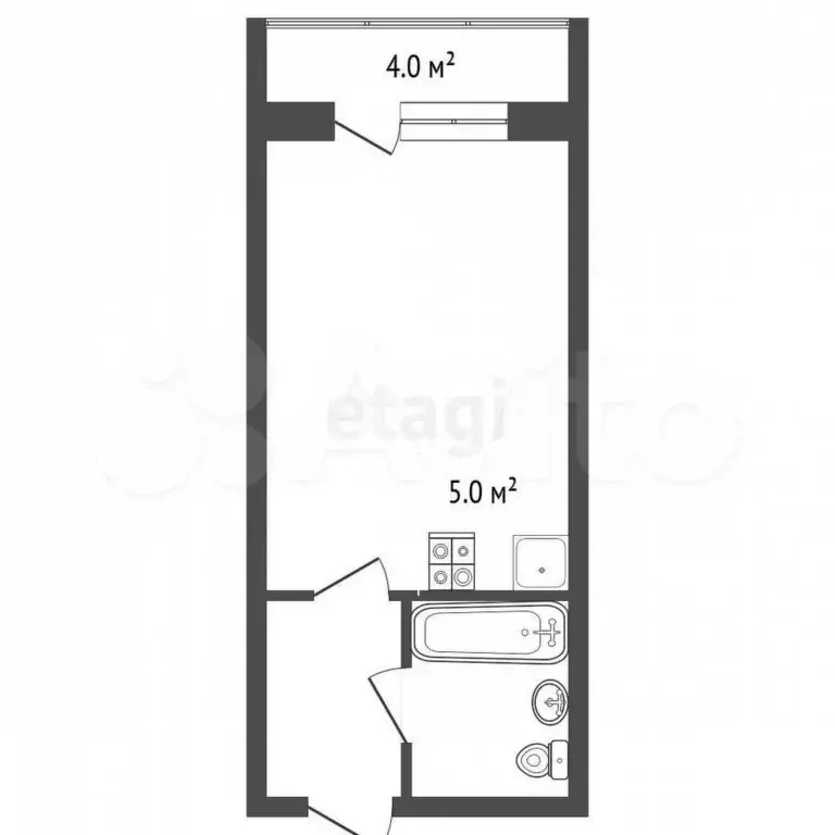 Квартира-студия, 25 м, 9/11 эт. - Фото 0
