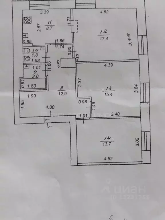 3-к кв. Кировская область, Киров ул. Защитников Отечества, 71 (72.9 м) - Фото 1