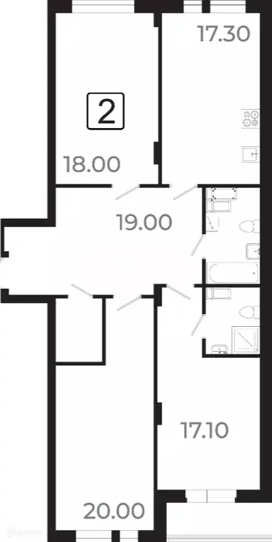 Продаётся 4-к квартира, 105.3 м - Фото 1