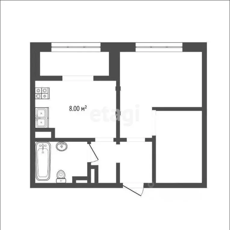 1-к кв. Москва ул. Вертолетчиков, 4к5 (32.7 м) - Фото 1