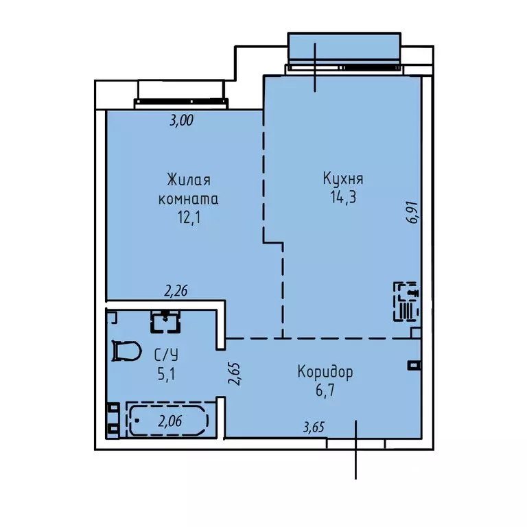 1-комнатная квартира: Иркутск, Култукская улица, 16 (39.2 м) - Фото 0