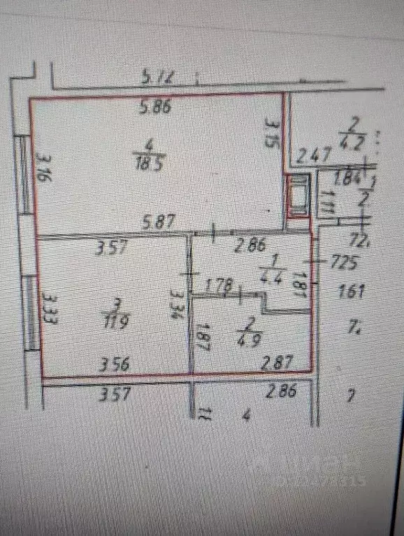 1-к кв. Санкт-Петербург Партизанская ул., 5 (40.0 м) - Фото 2