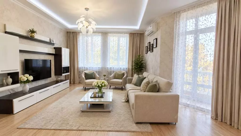 3-к кв. Чувашия, Чебоксары ул. Бондарева, 15 (88.2 м) - Фото 1
