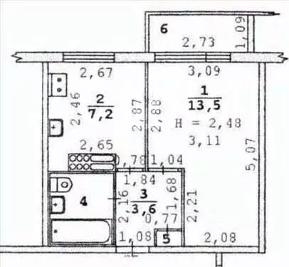 1-к кв. Свердловская область, Екатеринбург ул. Опалихинская, 26 (28.0 ... - Фото 1