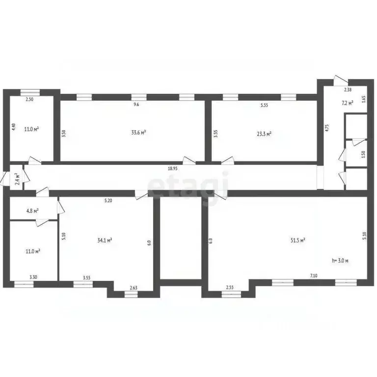 Торговая площадь в Мордовия, Саранск ул. Марины Расковой, 32А (211 м) - Фото 1