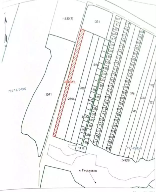 Участок в Тюменский муниципальный округ, село Горьковка (100 м) - Фото 1