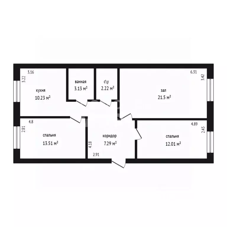 3-к кв. Дагестан, Дербент ул. Шахбазова, 60Б (80.0 м) - Фото 2