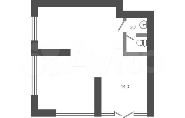 Продам помещение свободного назначения, 48.9 м - Фото 0