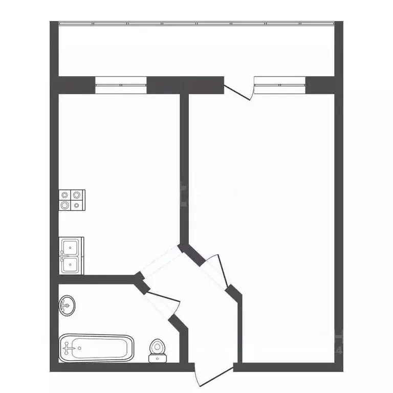 1-к кв. Тюменская область, Тюмень ул. Суходольская, 12 (38.8 м) - Фото 2