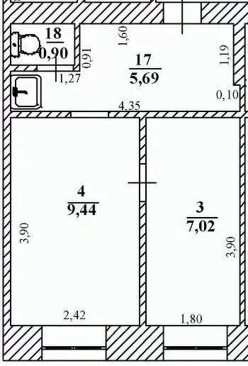 Комната Ульяновская область, Ульяновск Солнечная ул., 14 (23.1 м) - Фото 2