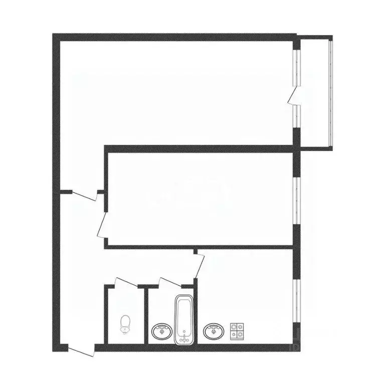 2-к кв. Смоленская область, Вязьма Московская ул., 12 (45.5 м) - Фото 2