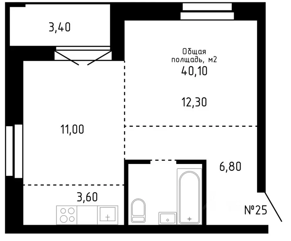 2-к кв. Алтайский край, Барнаул ул. Никитина, 12 (40.1 м) - Фото 0