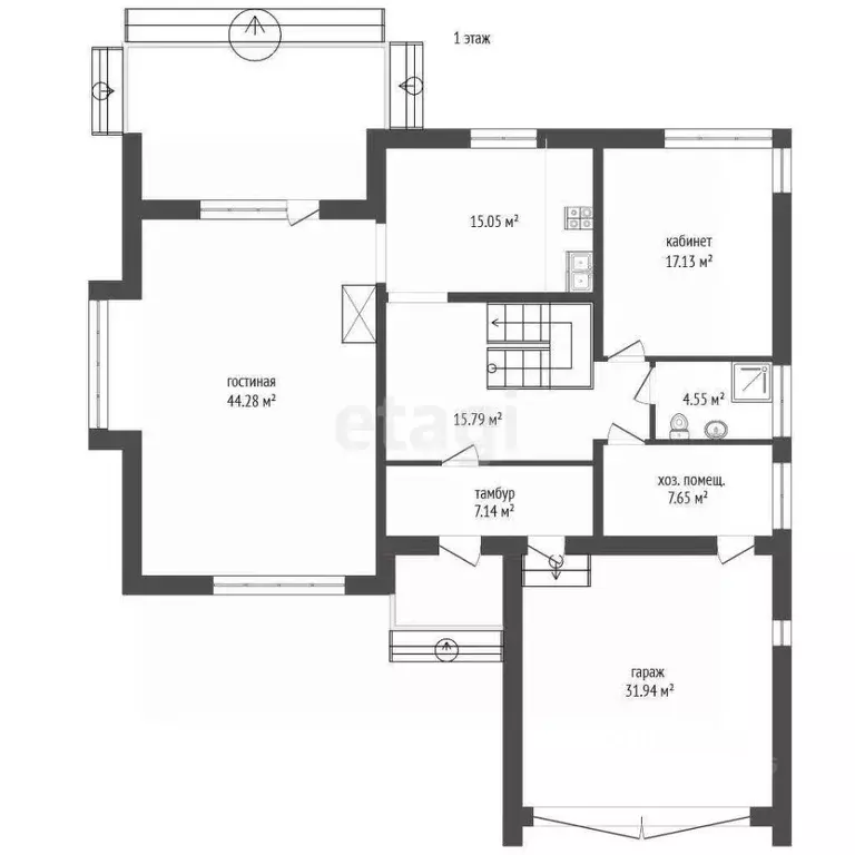 Дом в Калининградская область, Гурьевский муниципальный округ, пос. ... - Фото 2