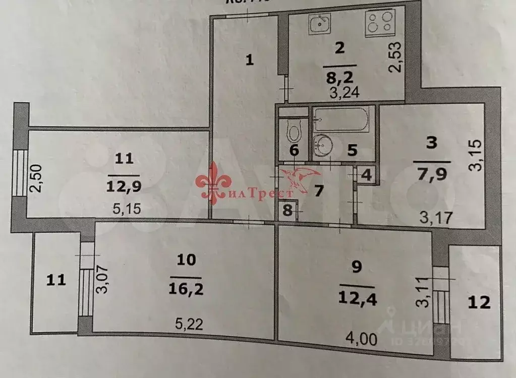 4-к кв. Белгородская область, Белгород бул. Юности, 2 (77.9 м) - Фото 1