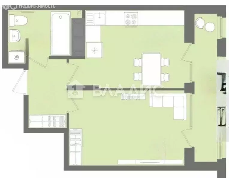 1-комнатная квартира: Пенза, улица Рахманинова, 18 (42.5 м) - Фото 1